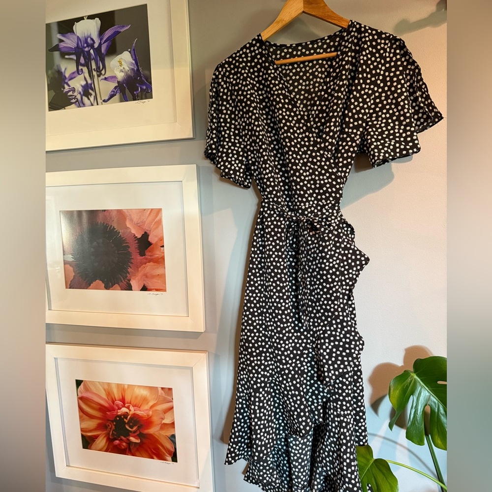 Polka Dot Wrap Dress